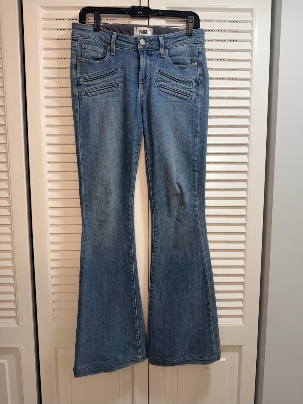 PAIGE Light Blue Fiona Flare Jeans